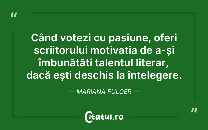Citat Mariana Fulger - citate spiritualitate