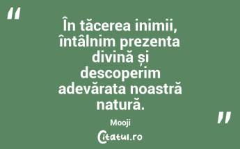 În tăcerea inimii, întâlnim prezența divină și descoperim adevărata noastră natură. Mooji...
