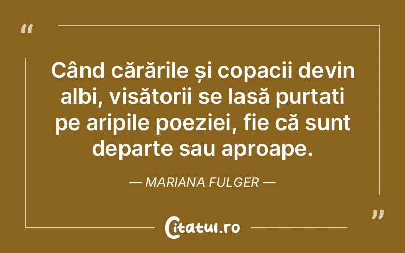 Citat Mariana Fulger - citate spiritualitate