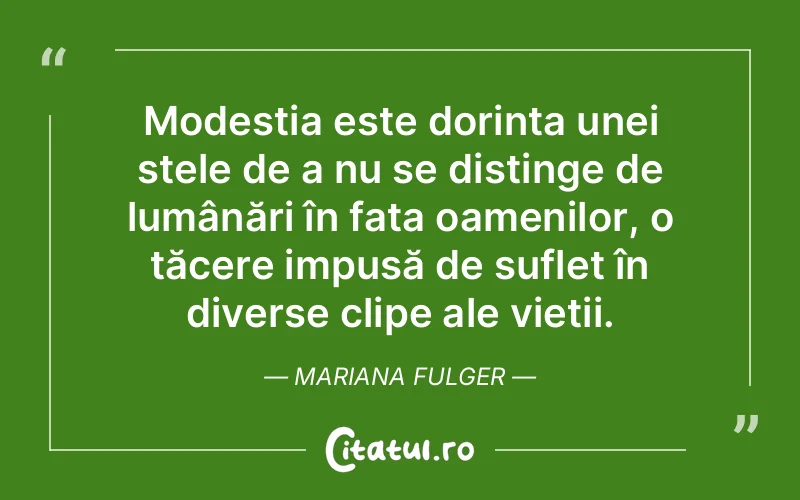 Citat Mariana Fulger - citate spiritualitate