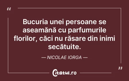 Bucuria unei persoane se aseamănă cu p... Bucuria unei persoane se aseamănă cu p...