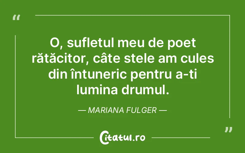 Citat Mariana Fulger - citate spiritualitate