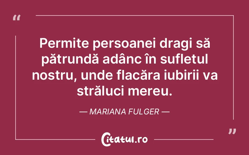 Citat Mariana Fulger - citate spiritualitate
