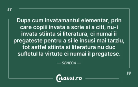 Dupa cum invatamantul elementar, prin ca... Dupa cum invatamantul elementar, prin ca...