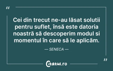 Cei din trecut ne-au lăsat soluții pen... Cei din trecut ne-au lăsat soluții pen...