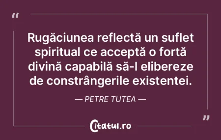 Rugăciunea reflectă un suflet spiritua... Rugăciunea reflectă un suflet spiritua...