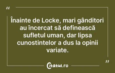 Înainte de Locke, mari gânditori au î... Înainte de Locke, mari gânditori au î...
