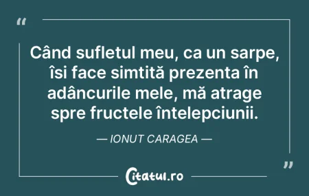 Când sufletul meu, ca un șarpe, își ... Când sufletul meu, ca un șarpe, își ...