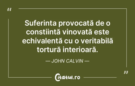 Suferința provocată de o conștiință... Suferința provocată de o conștiință...