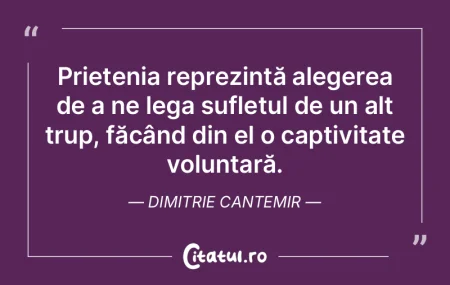 Prietenia reprezintă alegerea de a ne l...