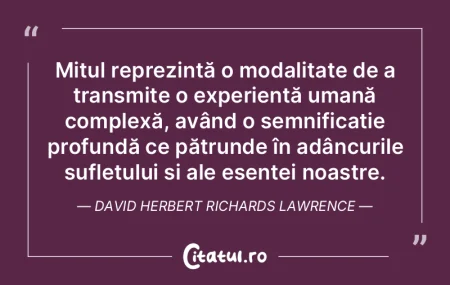 Mitul reprezintă o modalitate de a tran...