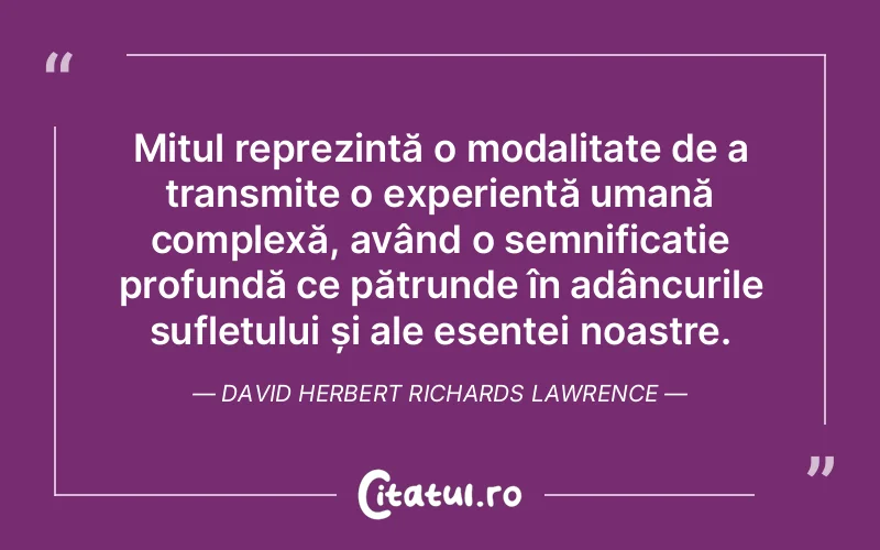 Citat David Herbert Richards - citate spiritualitate