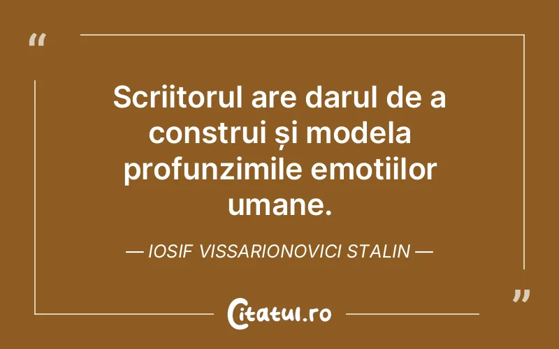 Citat Iosif Vissarionovici Stalin - citate spiritualitate