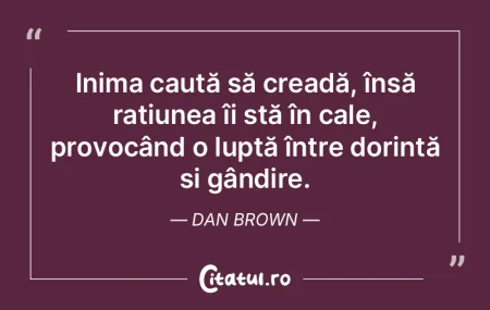 Inima caută să creadă, însă rațiun... Inima caută să creadă, însă rațiun...