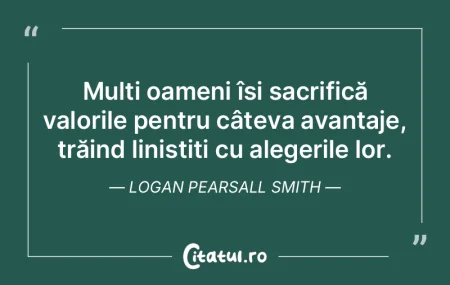 Mulți oameni își sacrifică valorile ... Mulți oameni își sacrifică valorile ...