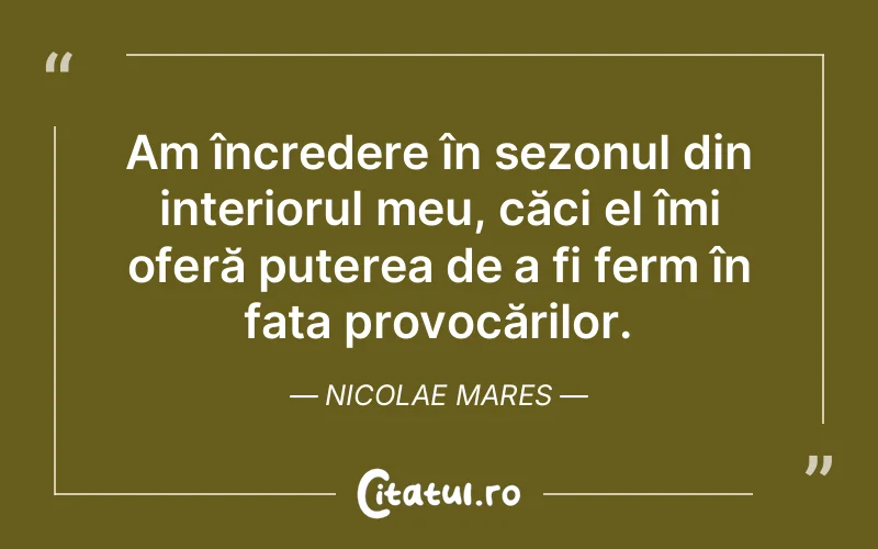 Citat Nicolae Mares - citate spiritualitate