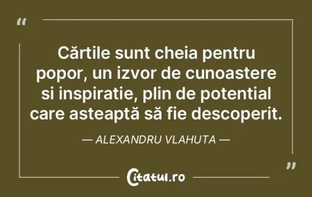 Cărțile sunt cheia pentru popor, un iz... Cărțile sunt cheia pentru popor, un iz...
