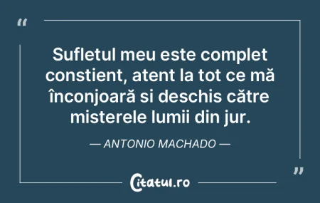 Sufletul meu este complet conștient, at... Sufletul meu este complet conștient, at...