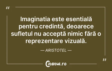 Imaginația este esențială pentru cred... Imaginația este esențială pentru cred...