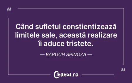Când sufletul conștientizează limitel... Când sufletul conștientizează limitel...
