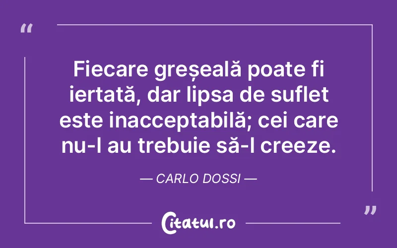 Citat Carlo Dossi - citate spiritualitate