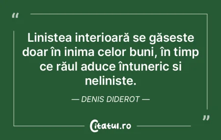 Liniștea interioară se găsește doar ... Liniștea interioară se găsește doar ...