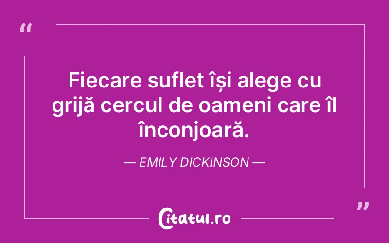Citat Emily Dickinson - citate spiritualitate