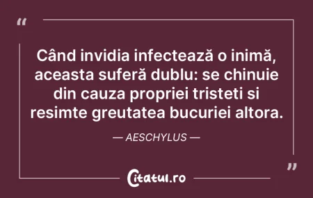 Când invidia infectează o inimă, acea... Când invidia infectează o inimă, acea...