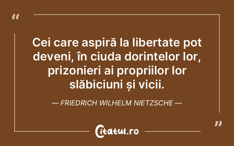 Citat Friedrich Wilhelm Nietzsche - citate spiritualitate