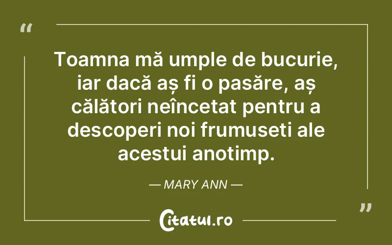 Citat Mary Ann - citate spiritualitate