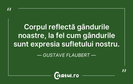 Corpul reflectă gândurile noastre, la ... Corpul reflectă gândurile noastre, la ...