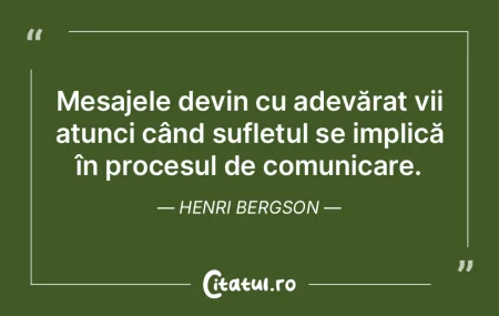 Mesajele devin cu adevărat vii atunci c... Mesajele devin cu adevărat vii atunci c...