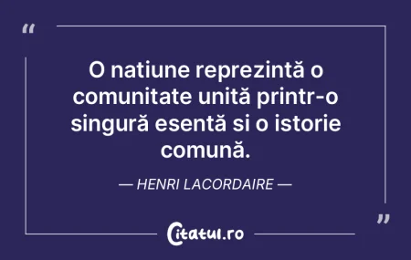 O națiune reprezintă o comunitate unit... O națiune reprezintă o comunitate unit...
