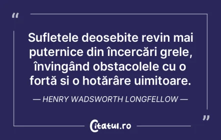 Sufletele deosebite revin mai puternice ... Sufletele deosebite revin mai puternice ...