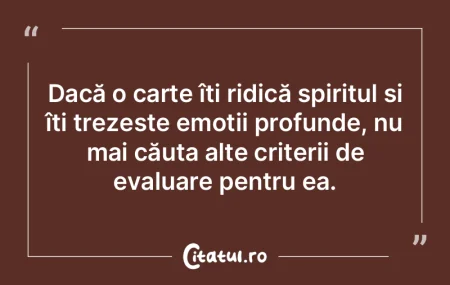 Dacă o carte îți ridică spiritul și... Dacă o carte îți ridică spiritul și...