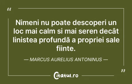 Nimeni nu poate descoperi un loc mai cal... Nimeni nu poate descoperi un loc mai cal...