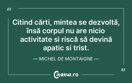 Citind cărți, mintea se dezvoltă, în... Citind cărți, mintea se dezvoltă, în...