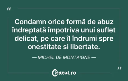 Condamn orice formă de abuz îndreptatÄ... Condamn orice formă de abuz îndreptatÄ...