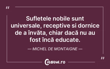 Sufletele nobile sunt universale, recept... Sufletele nobile sunt universale, recept...