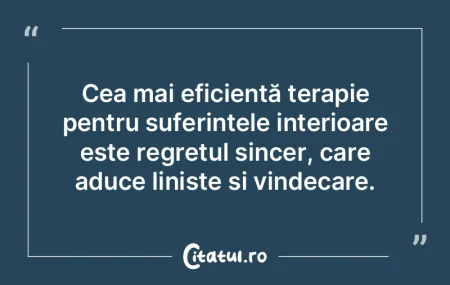 Cea mai eficientă terapie pentru suferi... Cea mai eficientă terapie pentru suferi...