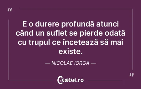 E o durere profundă atunci când un suf... E o durere profundă atunci când un suf...