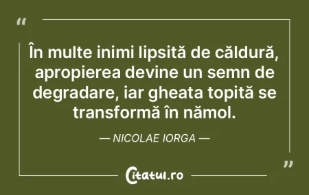 În multe inimi lipsită de căldură, a... În multe inimi lipsită de căldură, a...