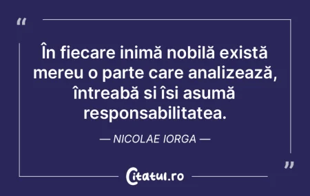 În fiecare inimă nobilă există mereu... În fiecare inimă nobilă există mereu...