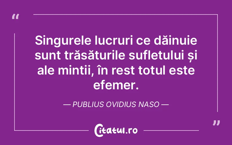 Citat Publius Ovidius Naso - citate spiritualitate