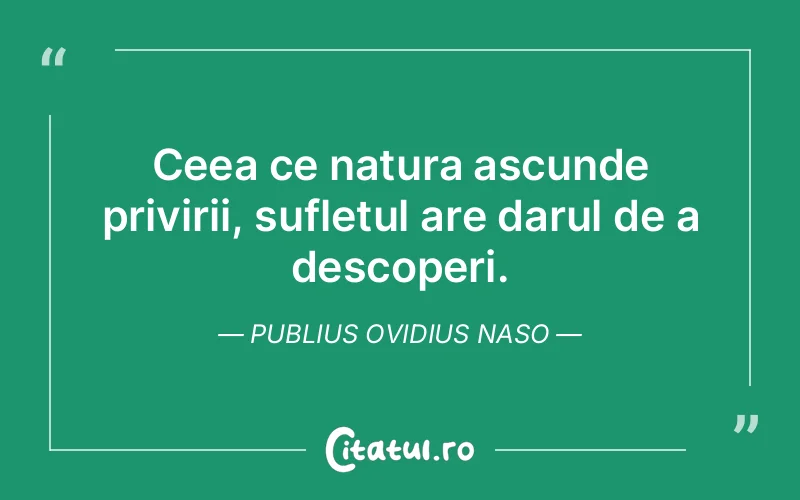 Citat Publius Ovidius Naso - citate spiritualitate