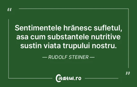 Sentimentele hrănesc sufletul, așa cum... Sentimentele hrănesc sufletul, așa cum...