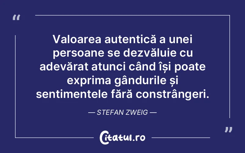 Citat Stefan Zweig - citate spiritualitate