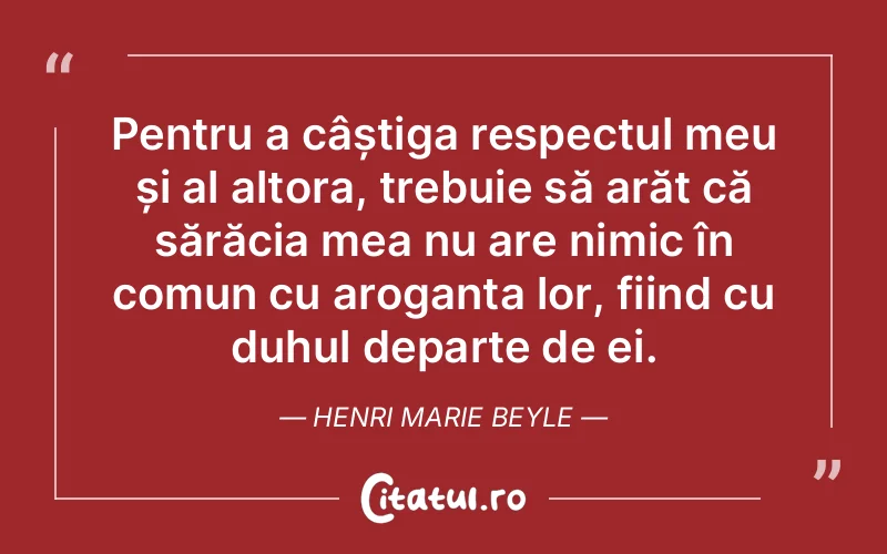 Citat Henri Marie Beyle - citate spiritualitate