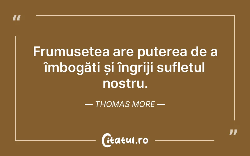 Citat Thomas More - citate spiritualitate