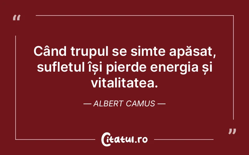 Citat Albert Camus - citate spiritualitate